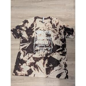 Canvas Unisex Smooth As Tennessee Whiskey Tie - Dye T-Shirt Sz XL